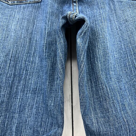 Old Navy (XL) Maternity Long Stretch Full Panel Blue Bootcut Jeans Dark Wash - Picture 6 of 10